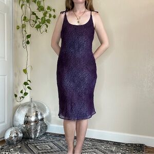 Vintage Tie Shoulder Slip Dress